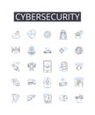 Cybersecurity line icons collection. Refurbishment, Renovation, Redesign, Remodeling, Restoration, Upgrade