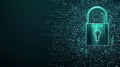 Cybersecurity locks and advanced data protection for industrial networks with robust encryption