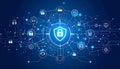Cybersecurity Network Protection Data Safety Royalty Free Stock Photo