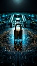 Cybersecurity prioritizes user privacy, utilizing encryption to fortify data protection and security