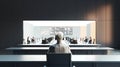 Cybersecurity professionals engaging in a network defense simulation, honing skills to respond to real-time virtual attacks
