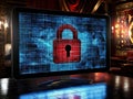 Cybersecurity Protection on a Display Screen