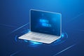 Cybersecurity remote access VPN encryption authentication cloud software network on firewall protocol bandwidth latency 3d