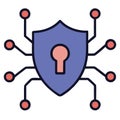 Cybersecurity shield tech gadget
