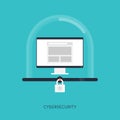 Cybersecurity system, Internet protection concept