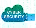 Cybersecurity Technology Hightech Security Guard 3d Rendering