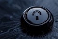cybersecurity theme for data privacy day featuring digital locks, binary code, and futuristic tech background Royalty Free Stock Photo