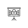 Cybersecurity Training line icon