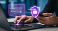 Cybersecurity and Two-Factor Authentication for Secure Access Royalty Free Stock Photo