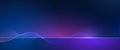 Vector abstract cyberspace and blue line pattern movement, graphic design over dark blue space background