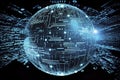 Cyberspace is a term used to describe the digital world or virtual space that exists in the computer networks
