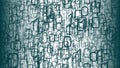 Cyberspace vector digital cloud computing random numbers Royalty Free Stock Photo