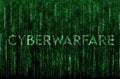 Cyberwar digital matrix illustration Royalty Free Stock Photo