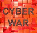 Cyberwar Virtual Warfare Hacking Invasion 3d Illustration Royalty Free Stock Photo