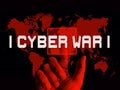 Cyberwar Virtual Warfare Hacking Invasion 3d Illustration Royalty Free Stock Photo