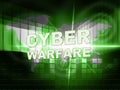 Cyberwarfare Digital Armed Attack Surveillance 3d Illustration Royalty Free Stock Photo