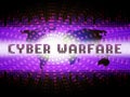 Cyberwarfare Digital Armed Attack Surveillance 2d Illustration Royalty Free Stock Photo