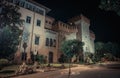 The Cybo Malaspina palace in Carrara by night Royalty Free Stock Photo