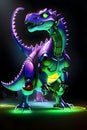 The Cyborg Dinosaur T-Rex design AI model is an advanced artificial intelligence system specifically trained to generate