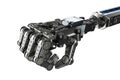 Cyborg hand isolated