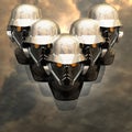 Cyborg head Royalty Free Stock Photo