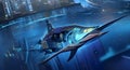 The Cyborg Marlin Fish Robot design AI model is an artificial intelligence system specifically developed for designing