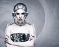 Cyborg woman Royalty Free Stock Photo