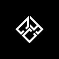 CYC letter logo design on black background. CYC creative initials letter logo concept. CYC letter design