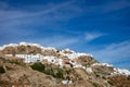 Cyclades, Greece. Serifos island, aerial drone view of Chora town Royalty Free Stock Photo