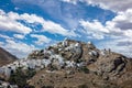 Cyclades, Greece. Serifos island, aerial drone view of Chora town Royalty Free Stock Photo