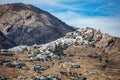 Cyclades, Greece. Serifos island, aerial drone view of Chora town Royalty Free Stock Photo