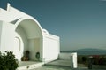 Cyclades greek architecture house with aegean view Royalty Free Stock Photo