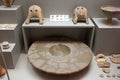 Cycladic craft in museum of archaeology, Athens, Greece Royalty Free Stock Photo