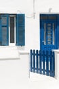 Cycladic greek style, Lefkes, Paros, Greece Royalty Free Stock Photo