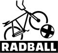 Cycle ball bike ball and german name radball