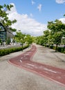 Cycle city lane Royalty Free Stock Photo