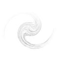 Cycle design element with contort, spin effect. Abstract swerve circlet spiral