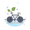 Cycle, Eco, Friendly, Plant, Environment Abstract Flat Color Icon Template