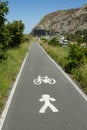 Cycle and foot path.