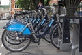 Cycle hire in London Royalty Free Stock Photo