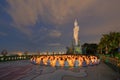 Cycle of human life breaths and slow heart beat with relax praying meditation in Wat Khao Phra Kru Temple, Si Racha District,