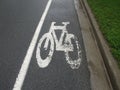 Cycle Lane Royalty Free Stock Photo