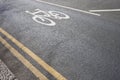 cycle lane Royalty Free Stock Photo