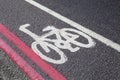 Cycle Lane in London Royalty Free Stock Photo