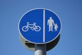 Cycle lane sign Royalty Free Stock Photo