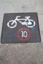 Cycle Lane Sign Royalty Free Stock Photo