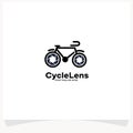 Cycle Lens Logo Design Template Royalty Free Stock Photo