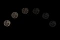 Cycle of Moon Royalty Free Stock Photo