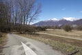 Cycle path and footpath near Quartino Switzerland, Ticino