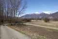 Cycle path and footpath near Quartino Switzerland, Ticino